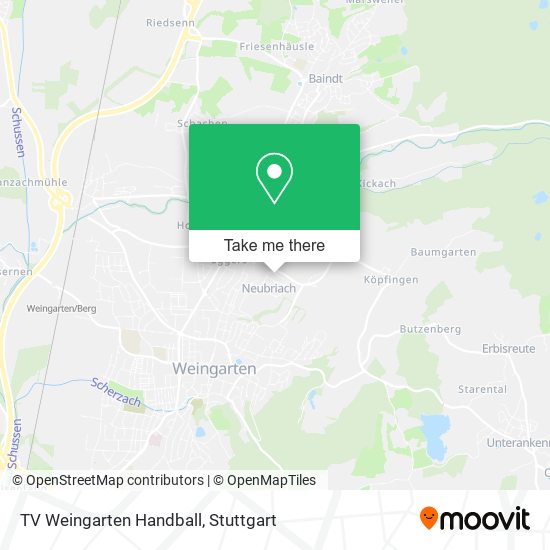 TV Weingarten Handball map