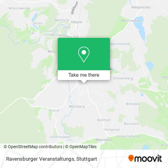 Ravensburger Veranstaltungs map