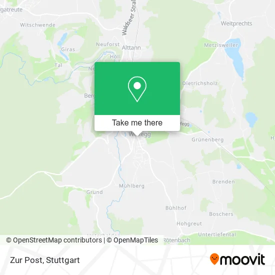 Карта Zur Post