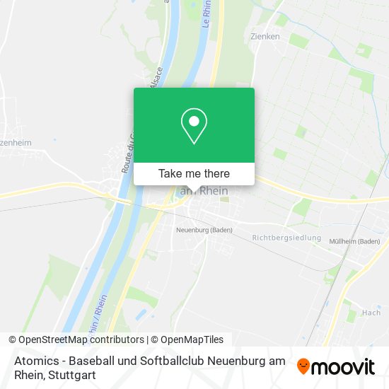 Atomics - Baseball und Softballclub Neuenburg am Rhein map