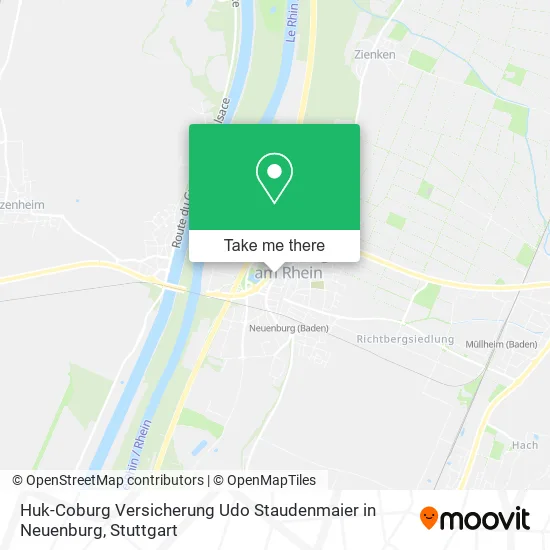 Карта Huk-Coburg Versicherung Udo Staudenmaier in Neuenburg