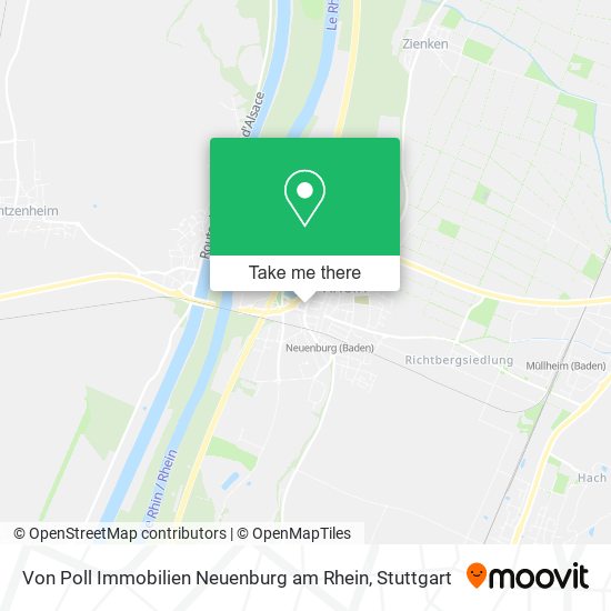 Von Poll Immobilien Neuenburg am Rhein map