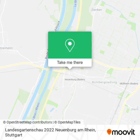 Карта Landesgartenschau 2022 Neuenburg am Rhein
