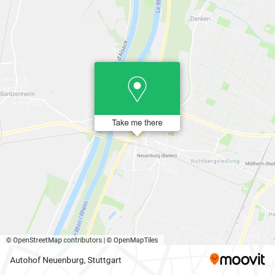 Autohof Neuenburg map