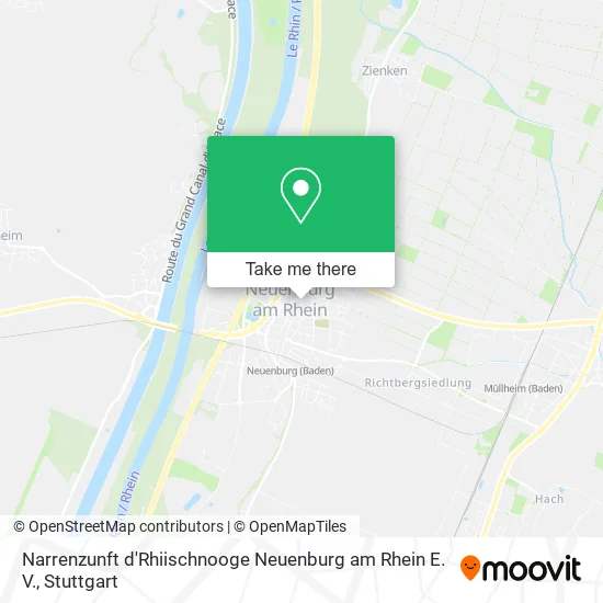 Карта Narrenzunft d'Rhiischnooge Neuenburg am Rhein E. V.
