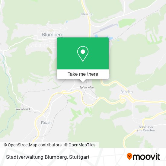 Stadtverwaltung Blumberg map