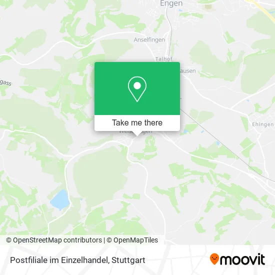 Карта Postfiliale im Einzelhandel