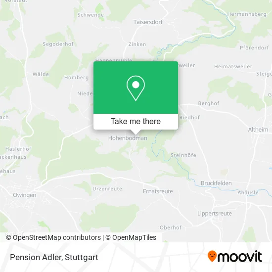 Pension Adler map