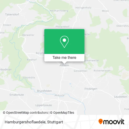 Карта Hamburgershoflaedele