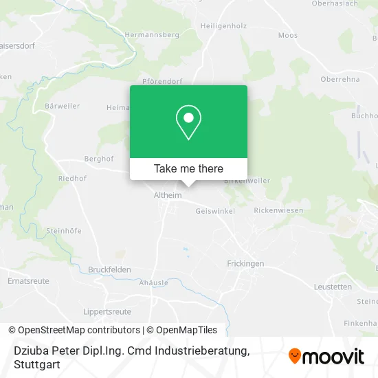 Карта Dziuba Peter Dipl.Ing. Cmd Industrieberatung