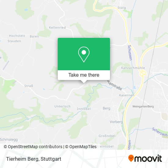 Tierheim Berg map