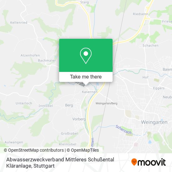 Abwasserzweckverband Mittleres Schußental Kläranlage map