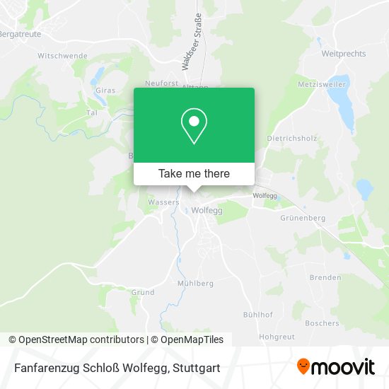 Fanfarenzug Schloß Wolfegg map