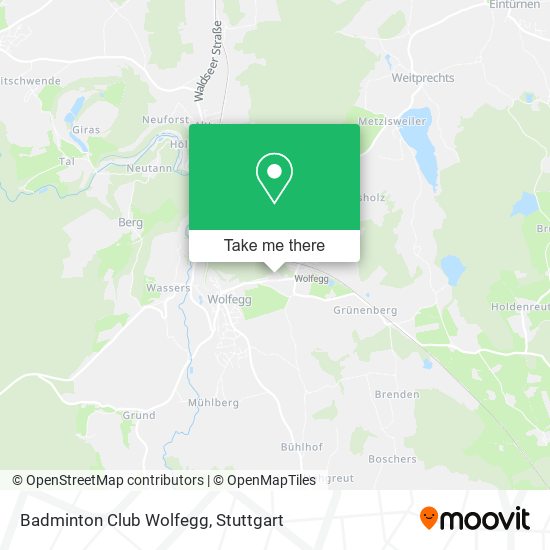 Badminton Club Wolfegg map