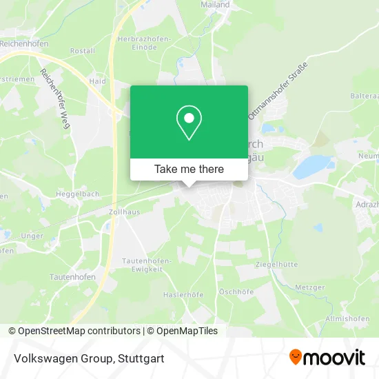 Карта Volkswagen Group