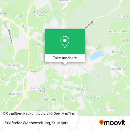 Карта Südfinder Wochenzeitung