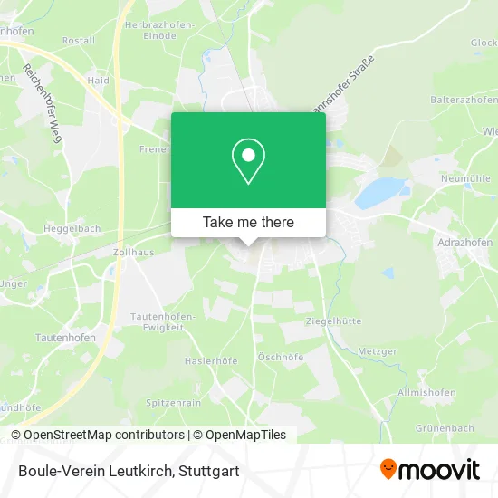 Карта Boule-Verein Leutkirch
