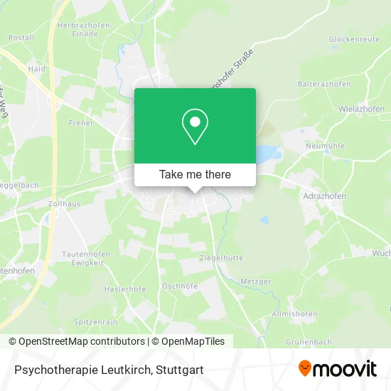 Карта Psychotherapie Leutkirch