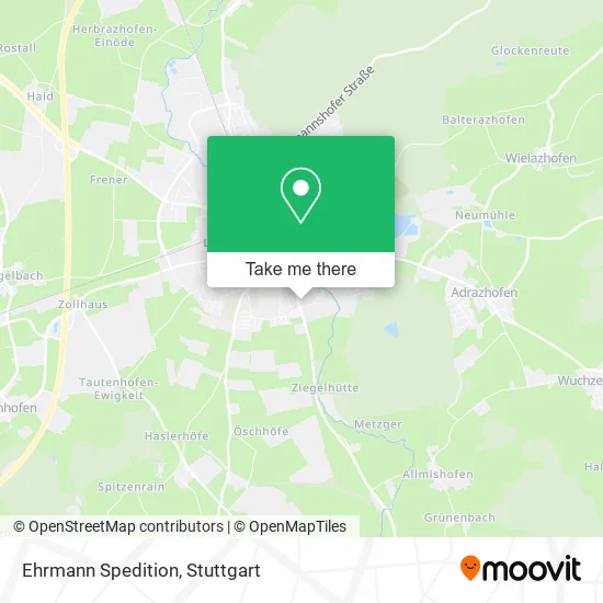 Ehrmann Spedition map