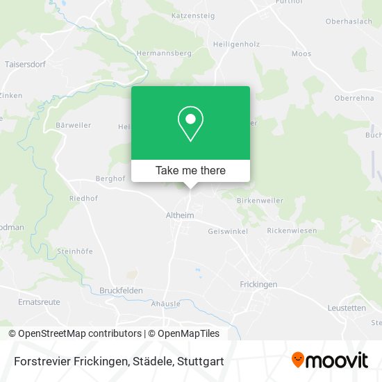 Forstrevier Frickingen, Städele map