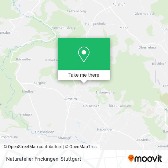 Naturatelier Frickingen map