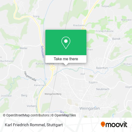 Karl Friedrich Rommel map