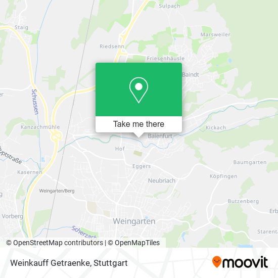 Карта Weinkauff Getraenke