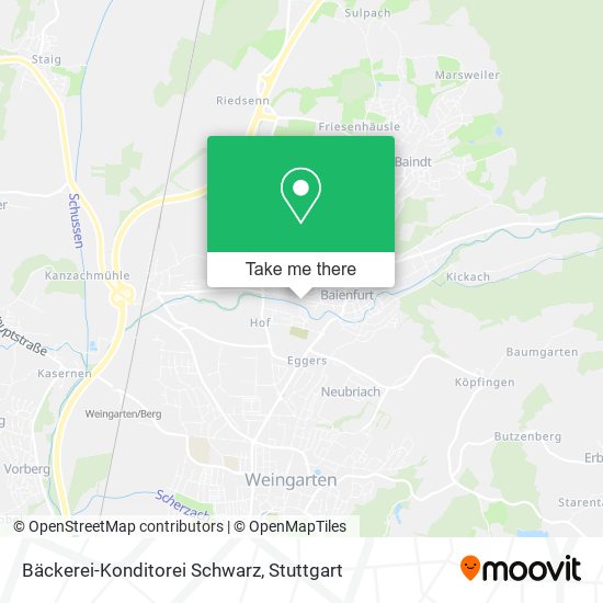 Bäckerei-Konditorei Schwarz map