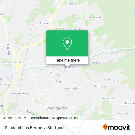 Sanitätshaus Bermetz map