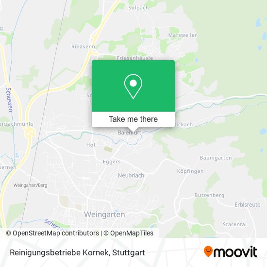 Reinigungsbetriebe Kornek map