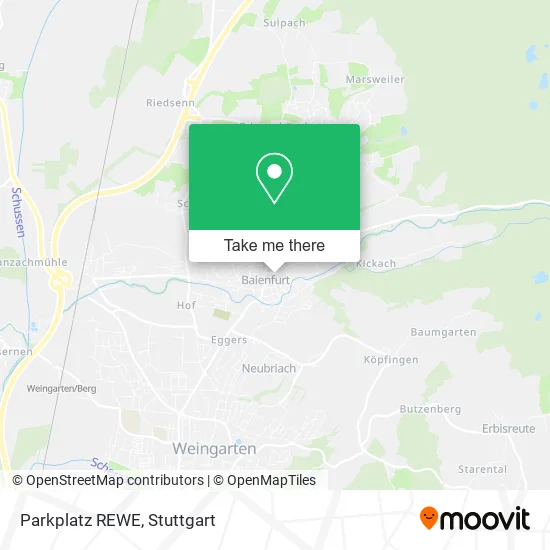 Карта Parkplatz REWE