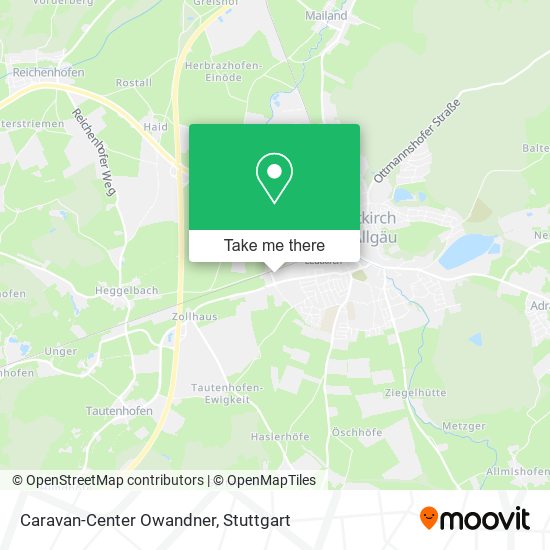 Caravan-Center Owandner map