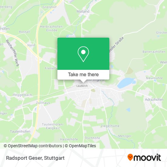 Radsport Geser map