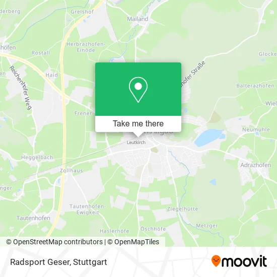 Карта Radsport Geser