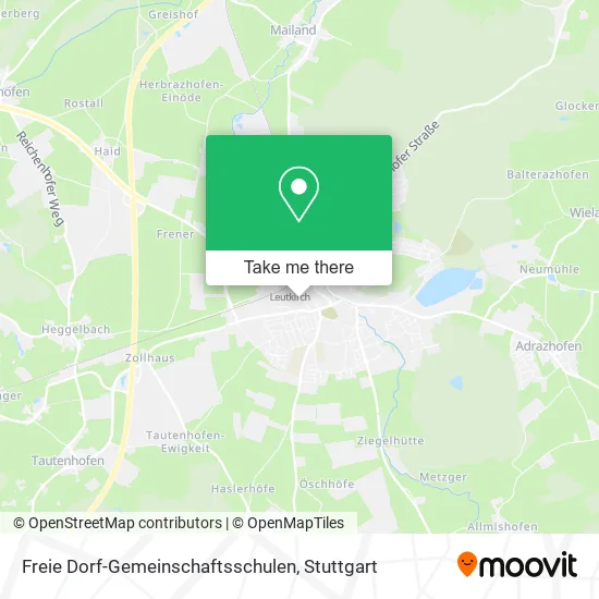 Карта Freie Dorf-Gemeinschaftsschulen