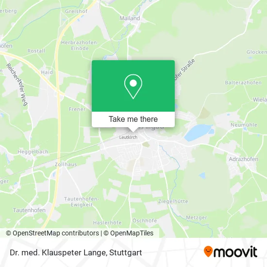 Карта Dr. med. Klauspeter Lange