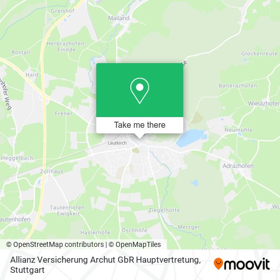Карта Allianz Versicherung Archut GbR Hauptvertretung