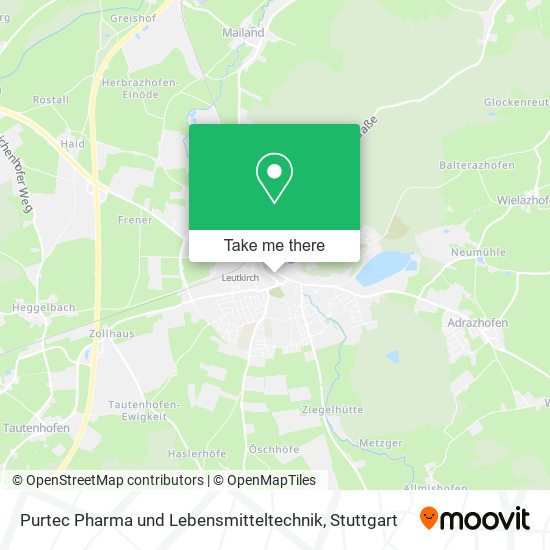 Purtec Pharma und Lebensmitteltechnik map