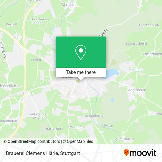 Brauerei Clemens Härle map