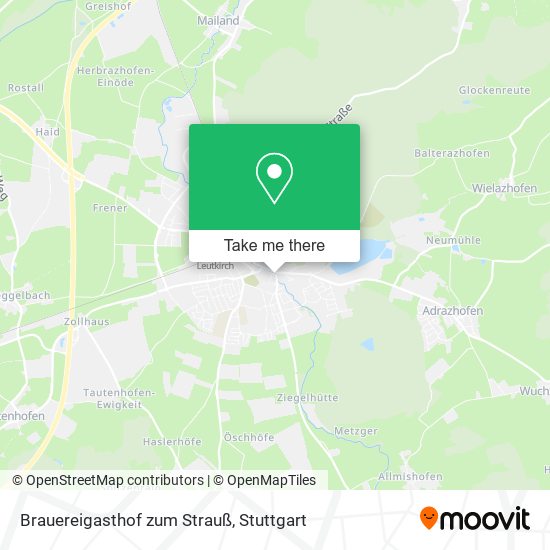 Карта Brauereigasthof zum Strauß