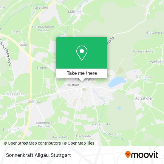 Sonnenkraft Allgäu map