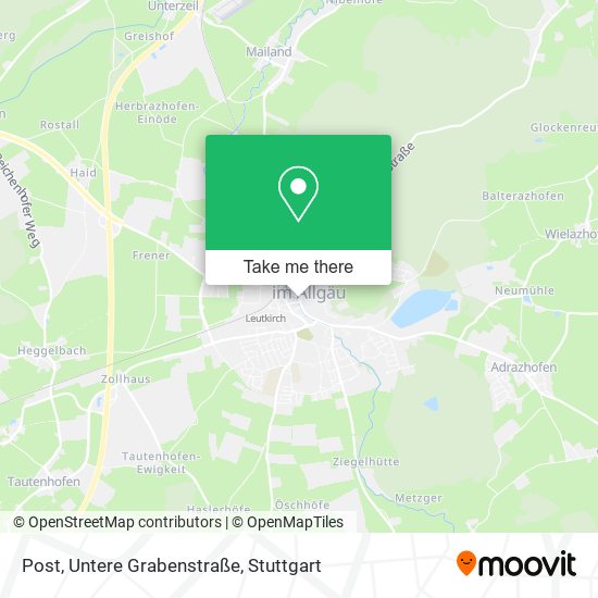 Post, Untere Grabenstraße map