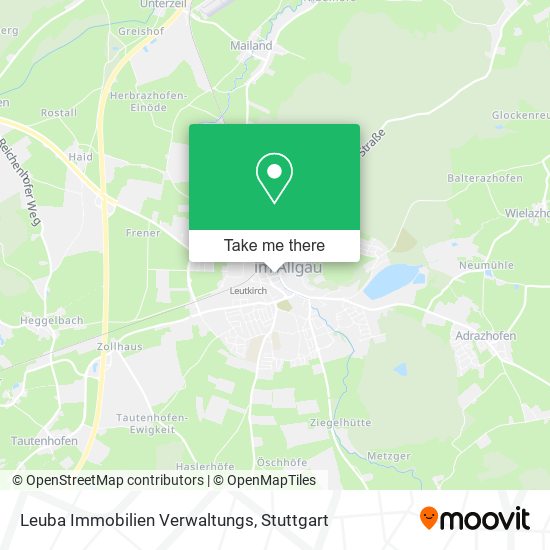 Карта Leuba Immobilien Verwaltungs