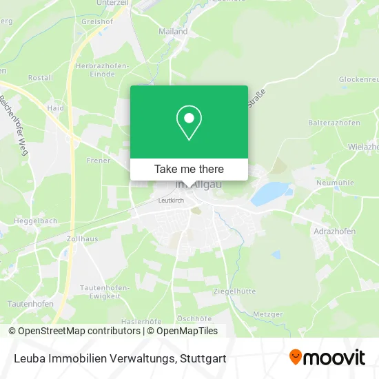 Карта Leuba Immobilien Verwaltungs