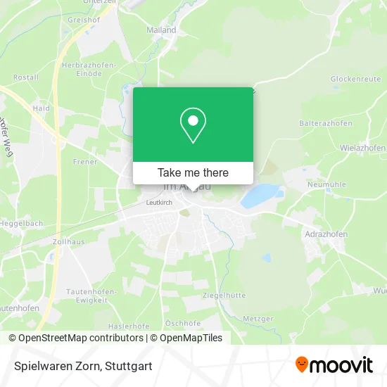 Карта Spielwaren Zorn