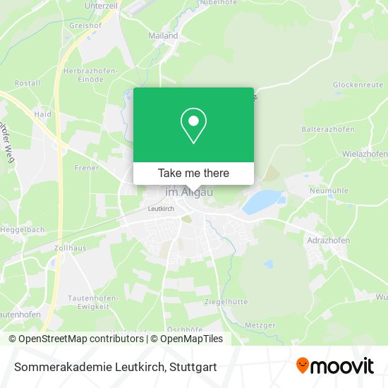 Sommerakademie Leutkirch map