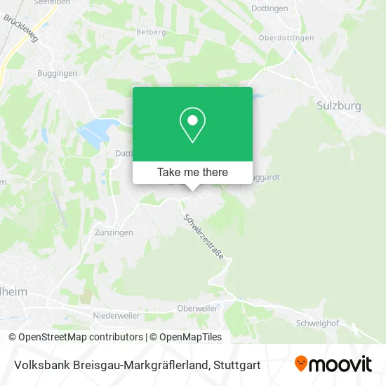 Карта Volksbank Breisgau-Markgräflerland