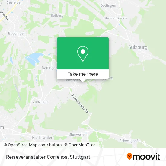 Карта Reiseveranstalter Corfelios