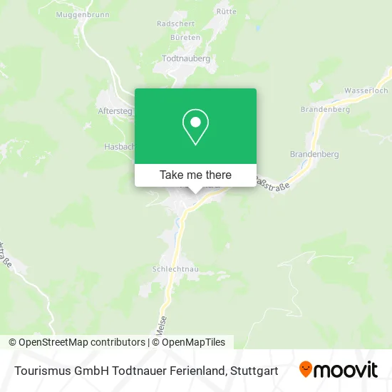 Карта Tourismus GmbH Todtnauer Ferienland
