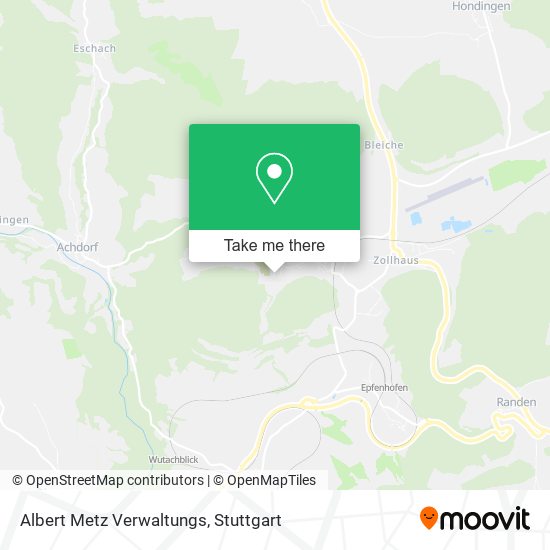 Albert Metz Verwaltungs map